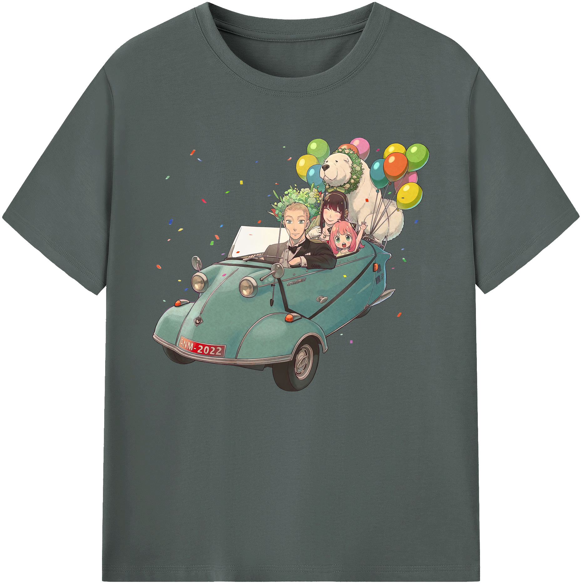 （画像用） SPY×FAMILY间谍家家酒 綿100％ メンズ半袖Tシャツ｜肌触りやわらか＆通気性